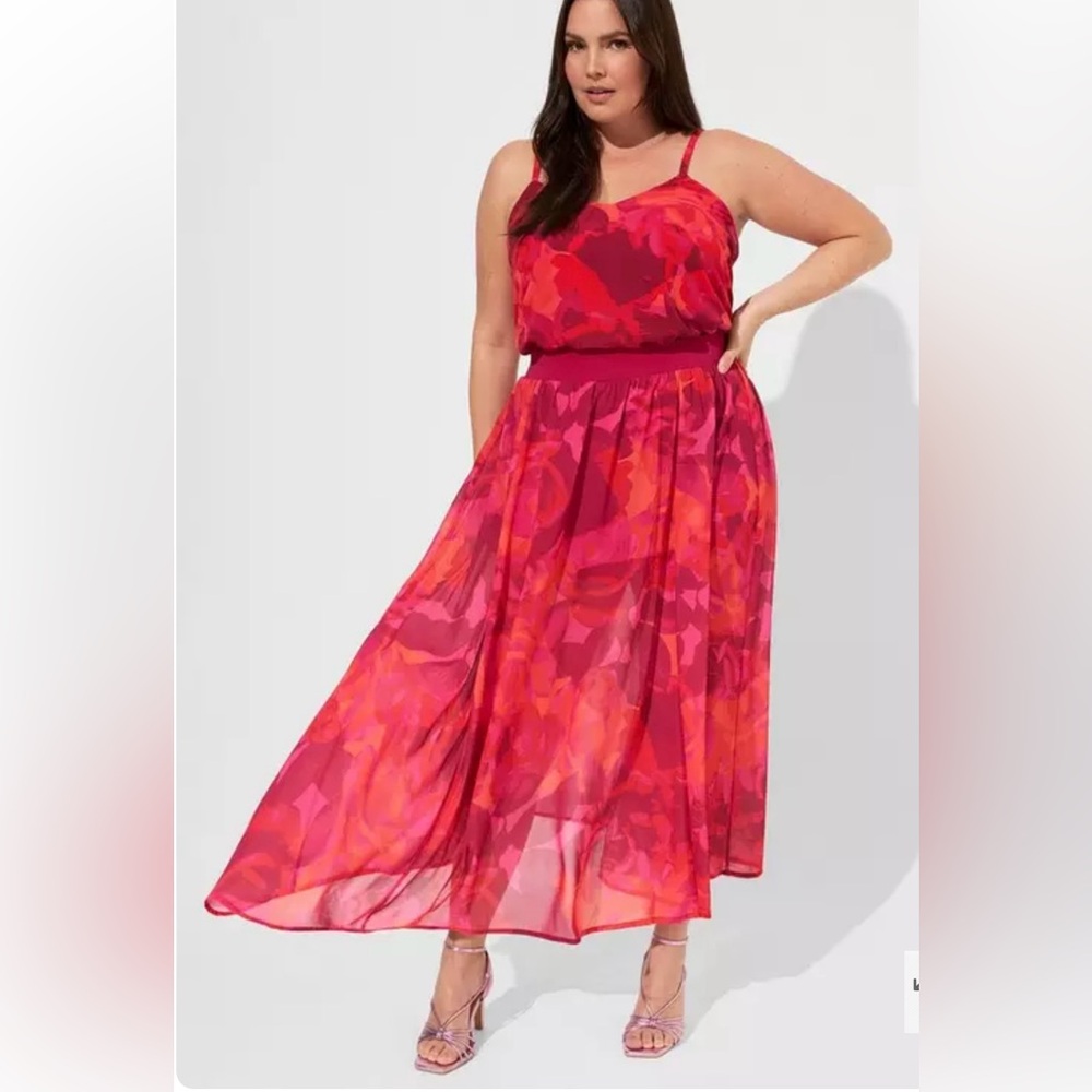 TORRID Maxi Chiffon Undershort Skirt